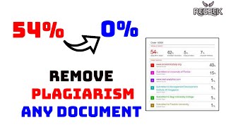 The Secret to Removing Plagiarism from Your Research Paper remove plagiarism plagiarism checkers [upl. by Eissolf]