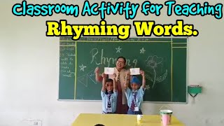 Students of class I sharing their knowledge about Rhyming Words [upl. by Rothenberg]