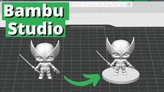 Adding 40K style bases to miniature models in Bambu Studio  No Modeling Needed [upl. by Keelby]