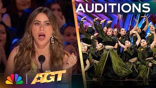 Early Release Sabrina Leaves Sofia Vergara SPEECHLESS  Auditions  AGT 2024 [upl. by Ahsieyn217]