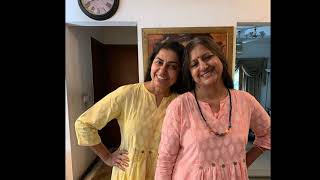 Actress Suhasini with her sister  Twinning Kurtas  Fun time [upl. by Eleets]