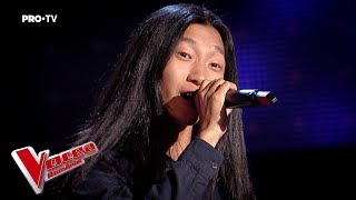 Feihong Basigu  Fly Me to the Moon  Auditiile pe nevazute  Vocea Romaniei 2018 [upl. by Ardnnaed]