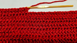 How To Crochet The Double Crochet Thermal Stitch  A Nice Thick Fabric [upl. by Wayne]