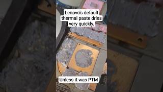 Lenovos default Thermal Paste dries very quickly [upl. by Sairu]