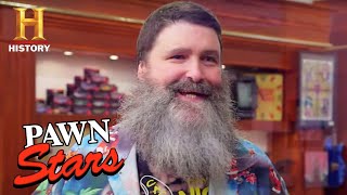 Pawn Stars FAMOUS WRESTLER Mick Foley Verifies RARE Memorabilia Season 18  History [upl. by Savart]