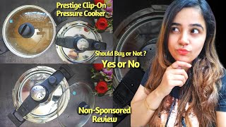 An Honest Review of Prestige Clip On Pressure CookerNon Sponsored Video [upl. by Irving]