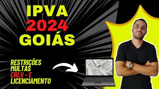 ✅ IPVA 2024 GO ✅ Multas CRLVDigital Dívida Ativa  2024™ ipva2024 [upl. by Nichani120]