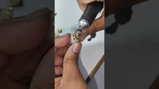 How to make patra butti kating hand machine design makingjewelleryviralvideojewellerydesigngold [upl. by Hentrich933]