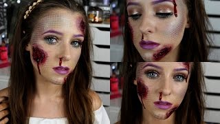 Open Wound Mermaid Makeup ♡ Halloween Tutorial [upl. by Enyrb645]