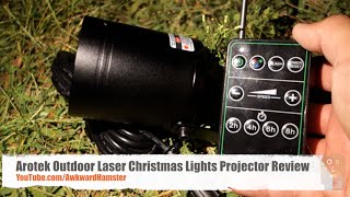 Arotek Outdoor Laser Christmas Lights Projector Review [upl. by Odla720]