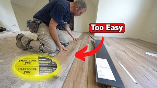 Seamless and Simple  Installing Smart Core Vinyl Flooring 🔥🔥 [upl. by Brennan]