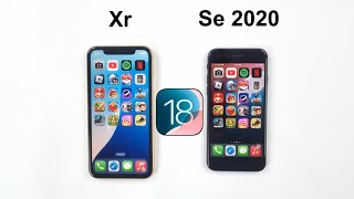 iOS 18  iPhone XR vs iPhone SE 2020 Speed Test Comparison [upl. by Nairahcaz]