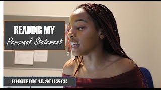 MY PERSONAL STATEMENT  Biomedical Science [upl. by Centonze]