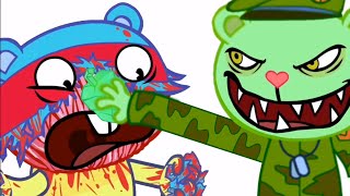 FLIPPYS BATTLES  FLIPPY X FLAKY  HAPPY TREE FRIENDS [upl. by Roxane295]