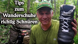 Tips zum Wanderschuhe richtig Schnüren [upl. by Battat]