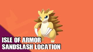 Sandslash location in Isle of Armor for Pokemon Sword and Shield [upl. by Rodrique]