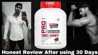 GNC Pro Performance 100 Whey Protein  Honest Review after using 30 Days [upl. by Niwdog362]