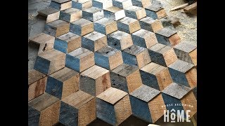 DIY Pallet Project Wooden Wall Art by House Becoming Home [upl. by Mitchael]