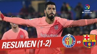 Resumen de Getafe CF vs FC Barcelona 12 [upl. by Vena825]