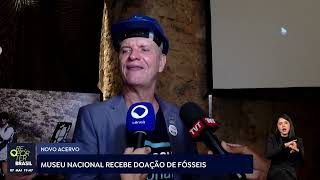 Museu Nacional recebe doação de fósseis [upl. by Ioyal639]