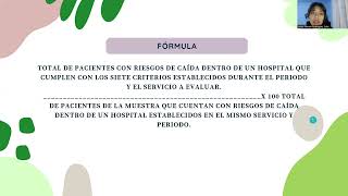 Indicadores de calidad PREVENCIÓN DE INFECCIONES Y SEGURIDAD DEL PACIENTE [upl. by Shushan]