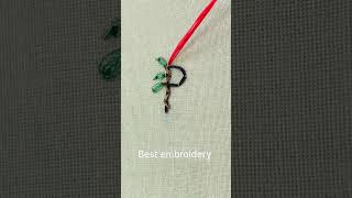 How to stitch letter P floral monogram letter P [upl. by Llezniuq]