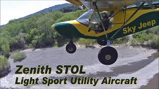 Zenith STOL short takeoff and landing flight demonstration [upl. by Ahsienom]