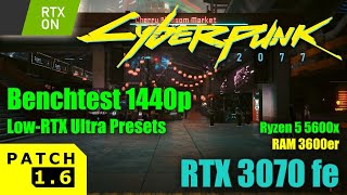 Cyberpunk 2077 Patch 16  RTX 3070  5 5600x  16GB RAM  1440p  RTX  DLSS  FSR  ALL Presets [upl. by Lacram407]