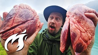 Getestet Wagyu Rinderherz aus dem Tannensmoker asmr style am fjord gegrillt 🔥❤️🔥 [upl. by Athiste]