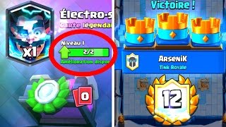 Clash Royale  ELECTRO SORCIER NIVEAU 2 EN 1 HEURE  MEILLEUR DECK RUSH Défi [upl. by Ladnik]