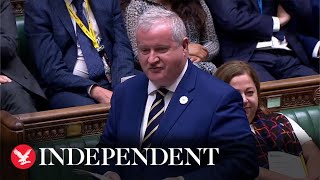 Ian Blackford v Boris Johnson full exchange SNP member attacks PM over toxic Tory race [upl. by Ihcelek]