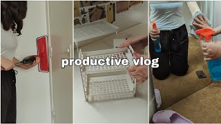 Midyear Reset Vlog 🌥️ Deep cleaning my room waking up at 6AM grocery haul Goals Productive vlog [upl. by Aicele752]