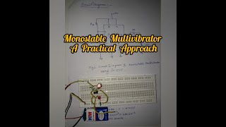 Monostable Multivibrator using Ic555 [upl. by Kaylil]