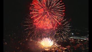 Norway Værstetorvet Fireworks by Drone 4K [upl. by Cathee684]