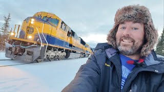 The Aurora Winter Train To Fairbanks ALASKA  12 Hour Snowy Mountains Ride North  Hurricane Gulch [upl. by Chelsie907]