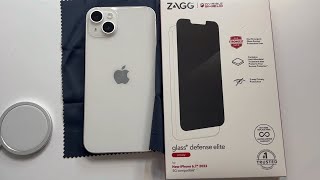 ZAGG InvisibleShield Glass Defense Elite Privacy Screen Protector for Apple iPhone 14 Plus Review [upl. by Jagir143]