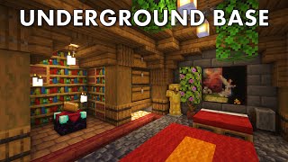 Minecraft  How to build an Underground Base  Tutorial [upl. by Eynaffit248]