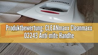 Produktbewertung CLEANmaxx Cleanmaxx 02243 Antimite Handheld Vacuum Cleaner 300 Watts Strong suc [upl. by Aisile]