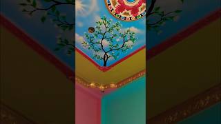 Bedroom ceilingsky and tree painting 🖌️ Sky painting 🎨trending sky painting shorts vide [upl. by Havener877]