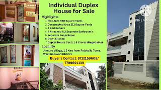 DUPLEX INDIVIDUAL HOUSE FOR SALE [upl. by Los]