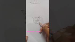 Simple art cat face 😈 video balo lagle like comment shear sabscribe Korte bulbenna [upl. by Arelc]