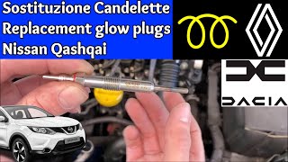 Controllo e Sostituzione Candelette Nissan Qashqai 15 dCi Errore P0380 Glow Plugs Clio Megane [upl. by Asor]