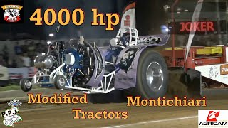 Radial Engine power in Italy  Tractor Pulling Montichiari modifieds [upl. by Lebasiram]