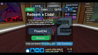 Flood Escape 2 All Codes  New Series Sneak Peak [upl. by Narayan455]