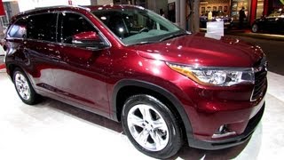 2014 Toyota Highlander Limited AWD  Exterior and Interior Walkaround  2013 New York Auto Show [upl. by Rus]