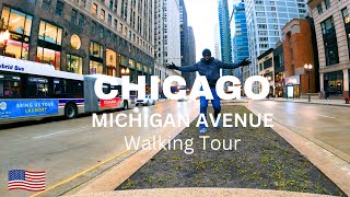 CHICAGO🇺🇸 MICHIGAN AVENUE WALKING TOUR  1st DAY OF SPRING 2023 4K [upl. by Venuti703]