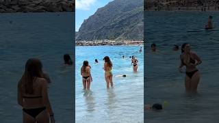 Monterosso beach 🏖️ italy shorts beach travel love shortvideo [upl. by Suissac]