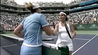 Monica Seles vs Arantxa SanchezVicario 2002 Indian Wells QF Highlights [upl. by Bricker]