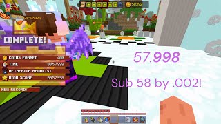 Unbeatable Minecraft MCC Event Ace Race in 57998 Skipless [upl. by Ahsinom554]