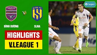 Highlights Bình Dương  SLNA  Tiến Linh rực sáng những phút cuối thót tim với chủ nhà [upl. by Nahtnahoj]